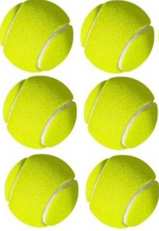 A R ENTERPRISES Cricket tennis ball -Green Tennis Ball(Standard, Pack of 12, Yellow)