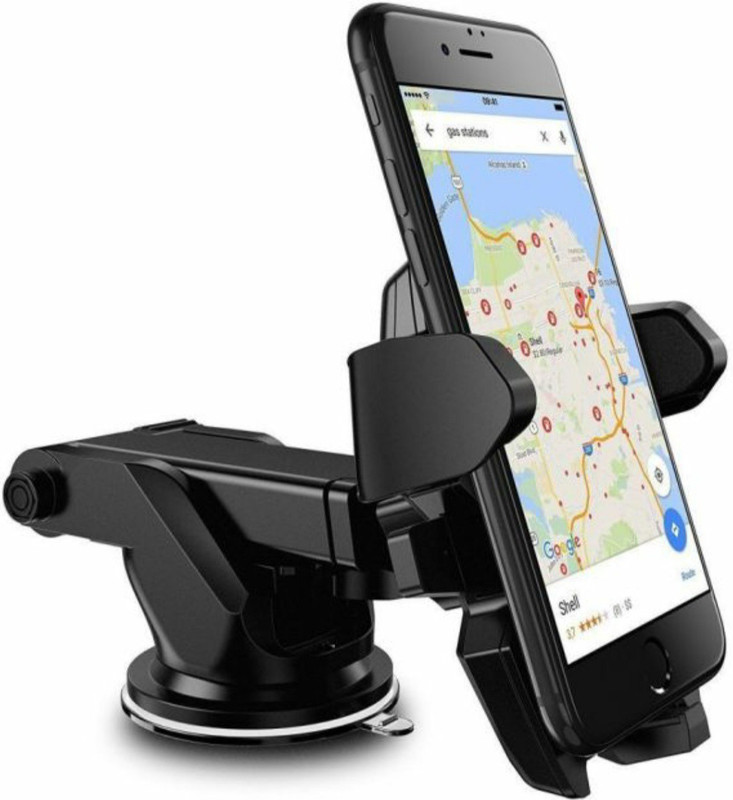 rk accessories Car Mobile Holder for Dashboard(Black)