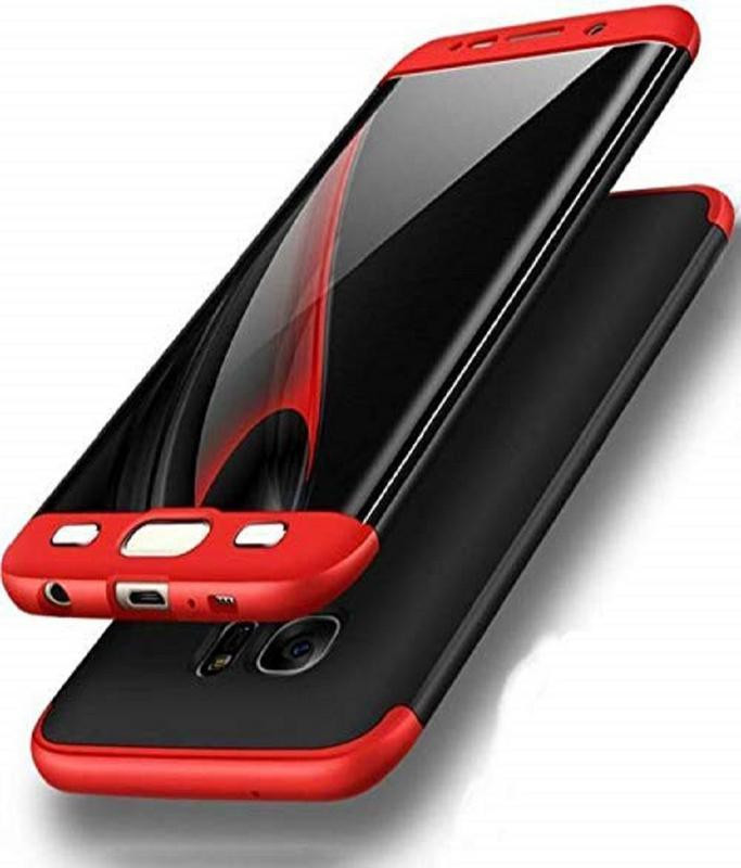 mc moms Back Cover for Gkk Cover 360 Full Body Protection For Samsung S7 Edge(Black, Dual Protection)