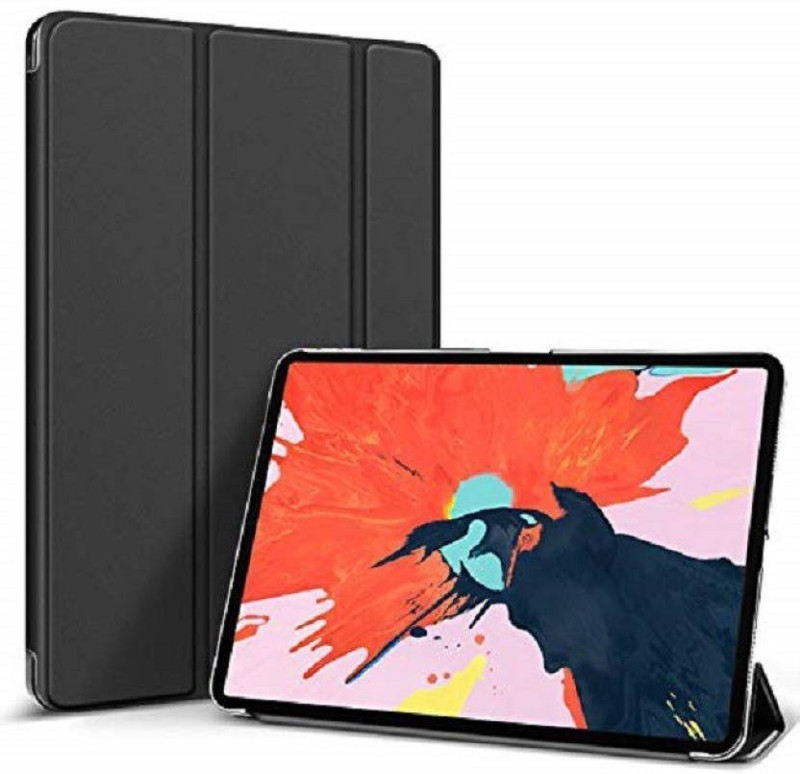 sadgatih Flip Cover for APPLE IPAD PRO 11.0 (2018.EDITION .100% ORIGINAL LEATHER FLIP CASE .BLACK )(BLACK, Dual Protection)