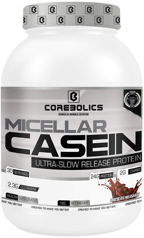 corebolics Micellar Casein Whey Protein(1 No, Chocolate MilkShake)