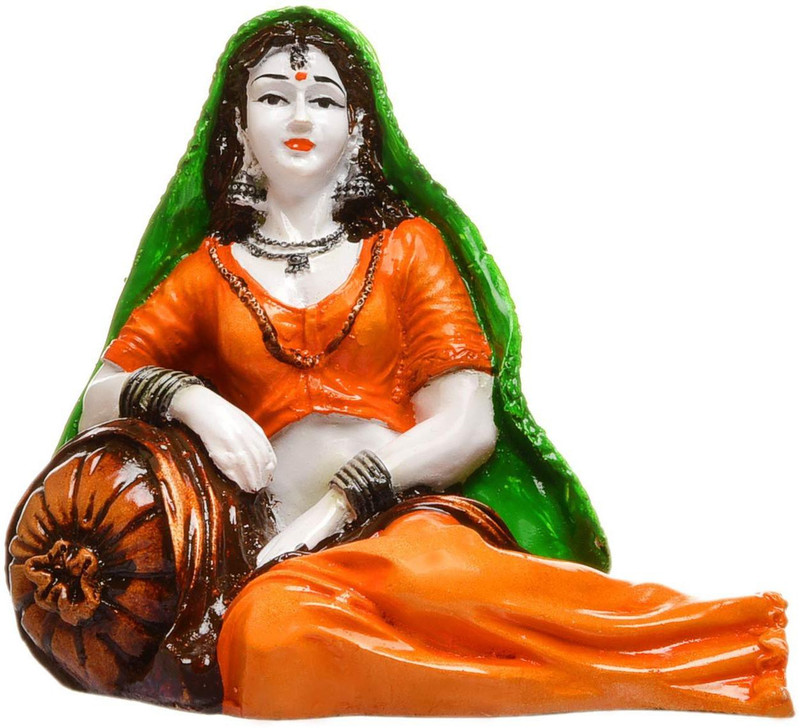 Ramani Ramani Handicraft Papermash Women S Statue 8 10 15 Cm Multi
