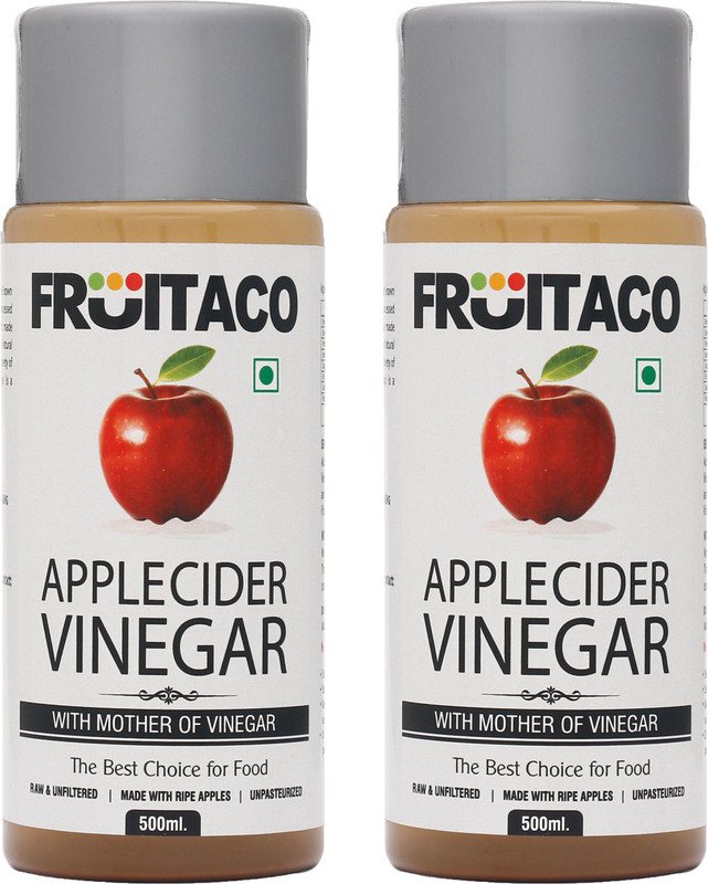 fruitaco Apple Cider Vinegar with Mother Vinegar, Raw, Unfiltered and Undiluted - Pack Of 2 - 1000ml Vinegar(1 L, Pack of 2) fruitaco Apple Cider Vinegar with Mother Vinegar, Raw, Unfiltered and Undiluted - Pack Of 2 - 1000ml Vinegar(1 L, Pack of 2)