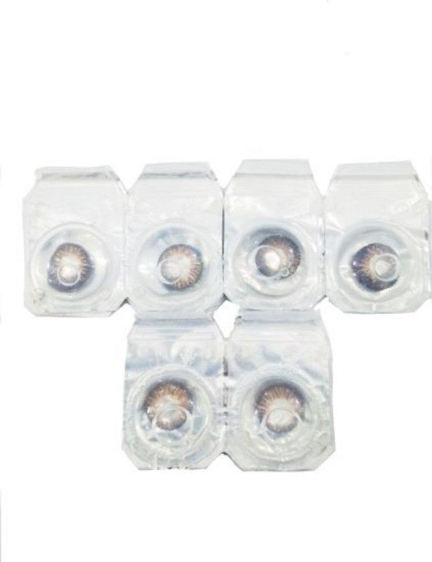 drr teleservices Eye contact lense Monthly(0, Colored Contact Lenses, Pack of 3)