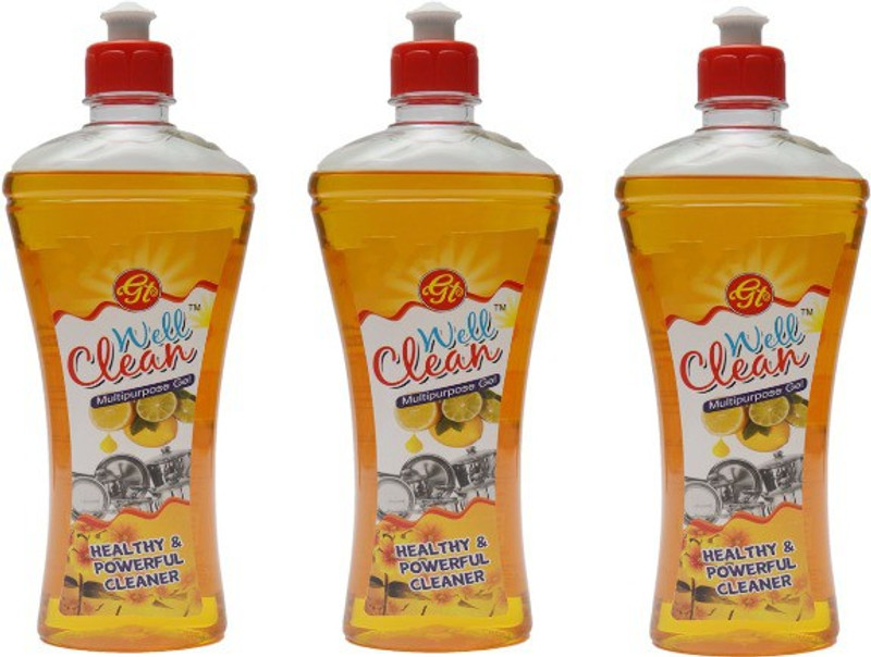 well clean Dish Wash cleaning combo of 3 Dish Cleaning Gel(pleasant, 1500 ml)