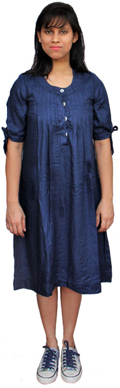 harbinger designs Women A-line Blue Dress