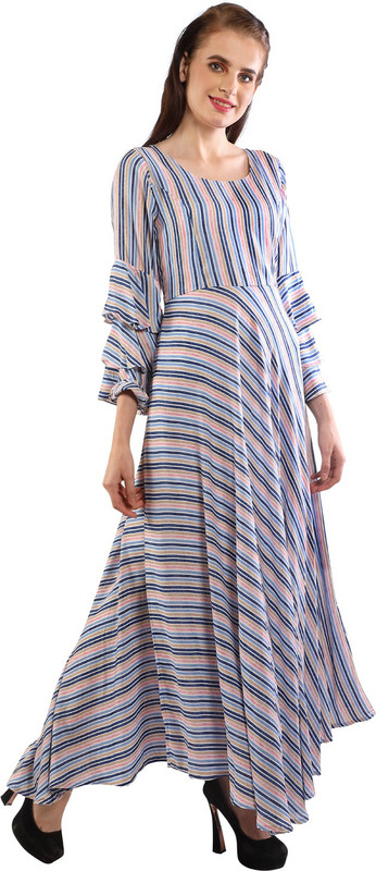 vashti Women Gown Blue Dress