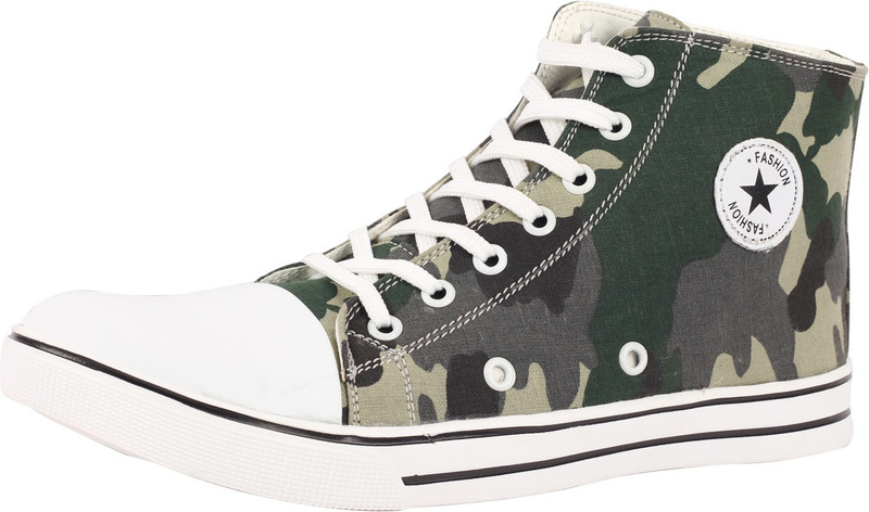 kempace classic green and grey 58B High Tops For Men(Multicolor)