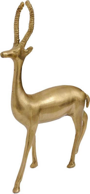 skeyaa Brass Deer Showpiece Decorative Showpiece  -  24.5 cm(Brass)
