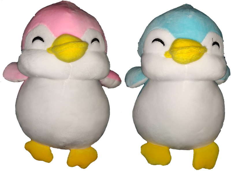 fabbud penguin carhanging soft toy plush Stuffed Cartoon Toy For kids ,car hanging birthday gift return gift love girl - 15 cm (multicolour)  - 15 mm(Multicolor)