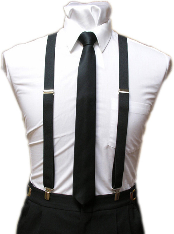 lana vels Y- Back Suspenders for Men, Girls, Boys(Black)