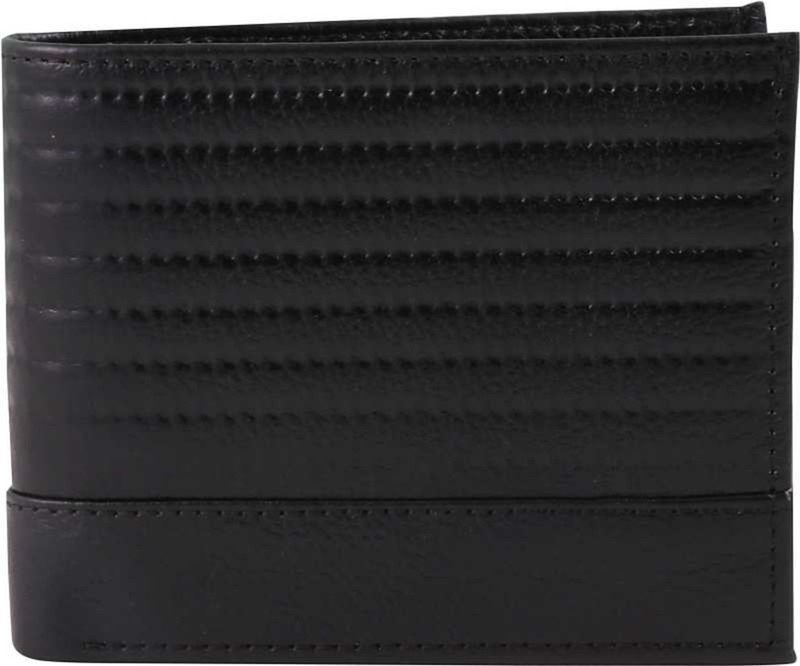 preeti designs Men Casual Black Genuine Leather Wallet(6 Card Slots)