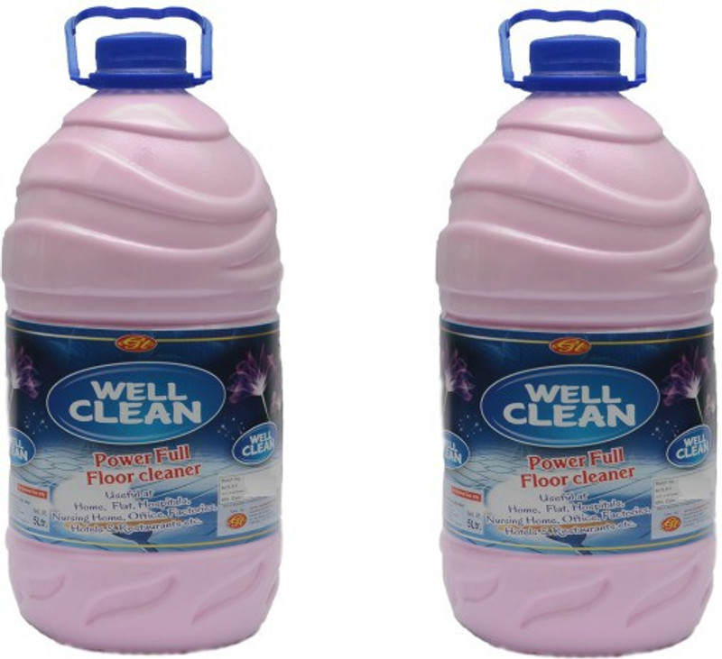 well clean floor cleaner combo Pleasant(10000 ml, Pack of 2) RS.3200 (62.00% Off) - Flipkart