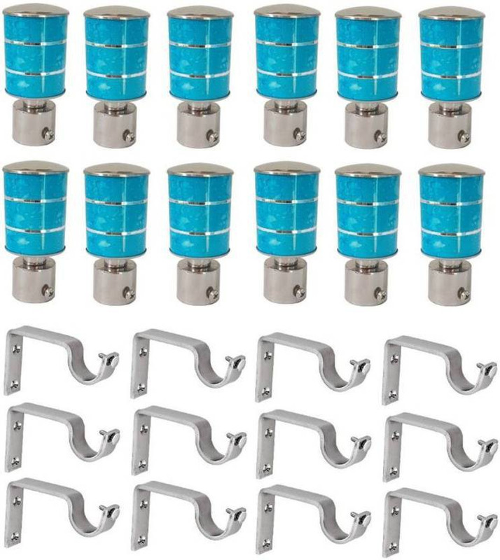 tajhardwaregallery Blue Rod Rail Bracket(Pack of 12)