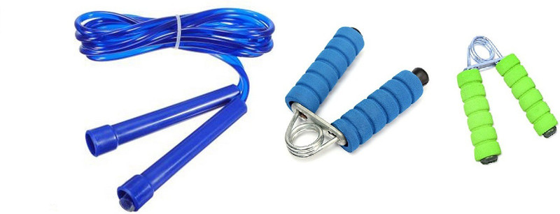 fabbud multicoloured Hand grip with multi colour Handle skipping rope Hand Grip/Fitness Grip (Multicolor) Home Gym Kit