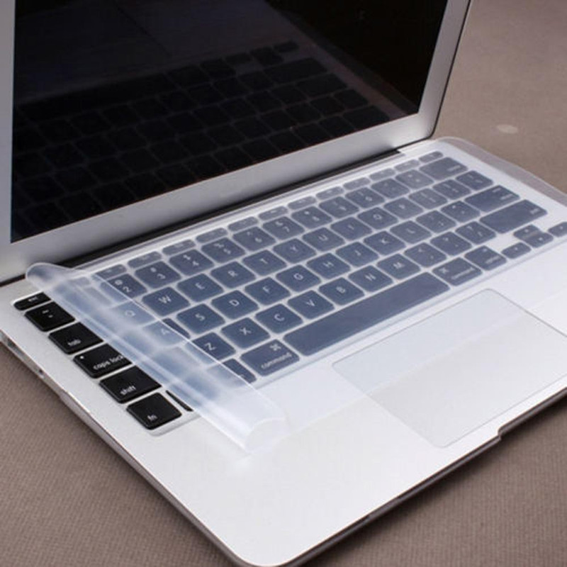 HexaGear Transparent Silicone Keyboard rubber Dust Protector Skin cover for 15.6-inch for Laptop rubber Reusable Laptop Skin Compatible for 15.6 inch(Theme: NA)