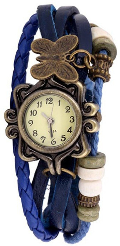 snapcrowd SCDORIBLACK Butterfly Dori Analog Dial Leather Dori Strap Watch Analog Watch  - For Girls