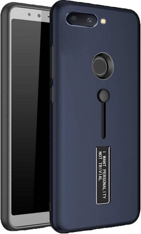anjalicreations Back Cover for OPPO F9 Pro(Navy Blue, Silicon)