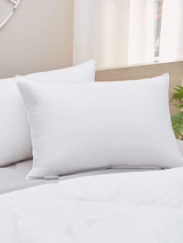 changers Solid Bed/Sleeping Pillow Pack of 2(White)