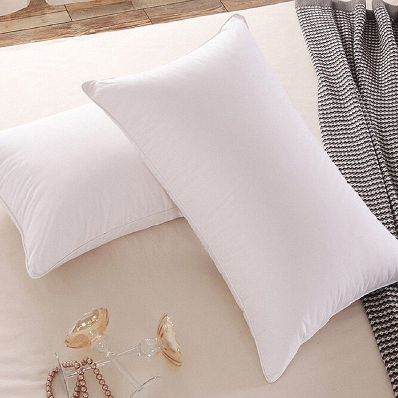 changers Polyester Fibre Solid Sleeping Pillow Pack of 2(White)