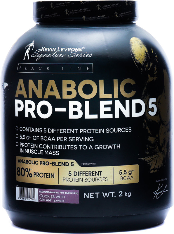 Kevin Levrone Anabolic Pro-Blend 5 Protein Blends(2 kg, Cookies With Cream Flavor)