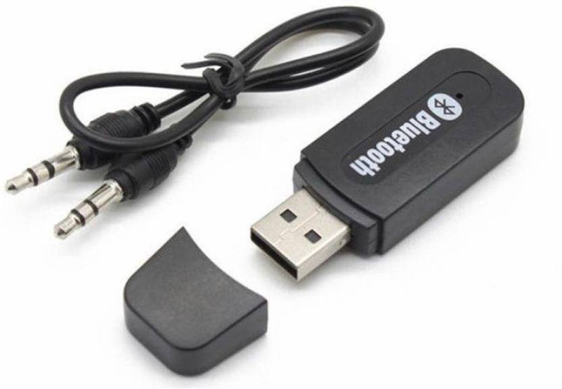 klassy v2.1+EDR Car Bluetooth Device with Adapter Dongle, Audio Receiver(Black)