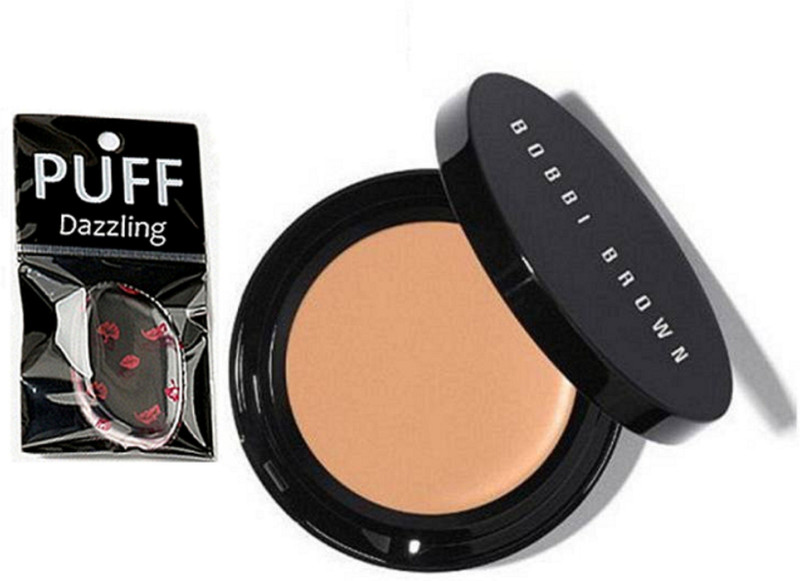 dazzling Silicon puff with Bobbi brown Concealer(Set of 2)