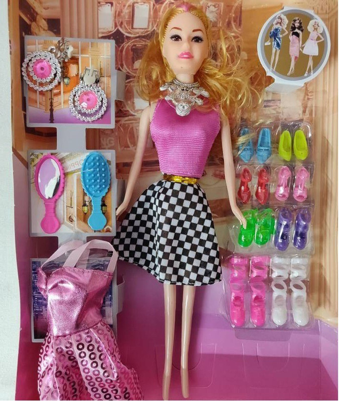 vedy Barbie Birthday with High heels (Multicolor)(Multicolor)