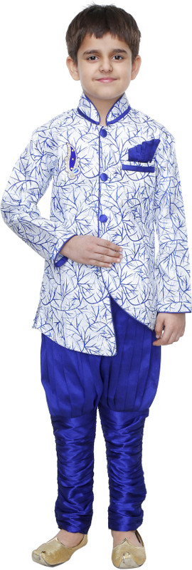 mrm creation Boys Festive & Party Kurta and Pyjama Set(Multicolor Pack of 2)