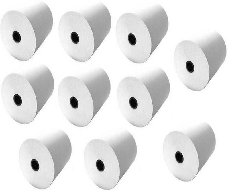 youtech 79mmX55Mtr (meter) Premium Quality Thermal Paper Biling Rolls (Pack of 10) 0 80 Thermal Paper(Set of 10, White)