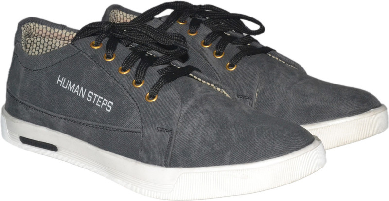 Human Steps Black Casuals For Men(Black)