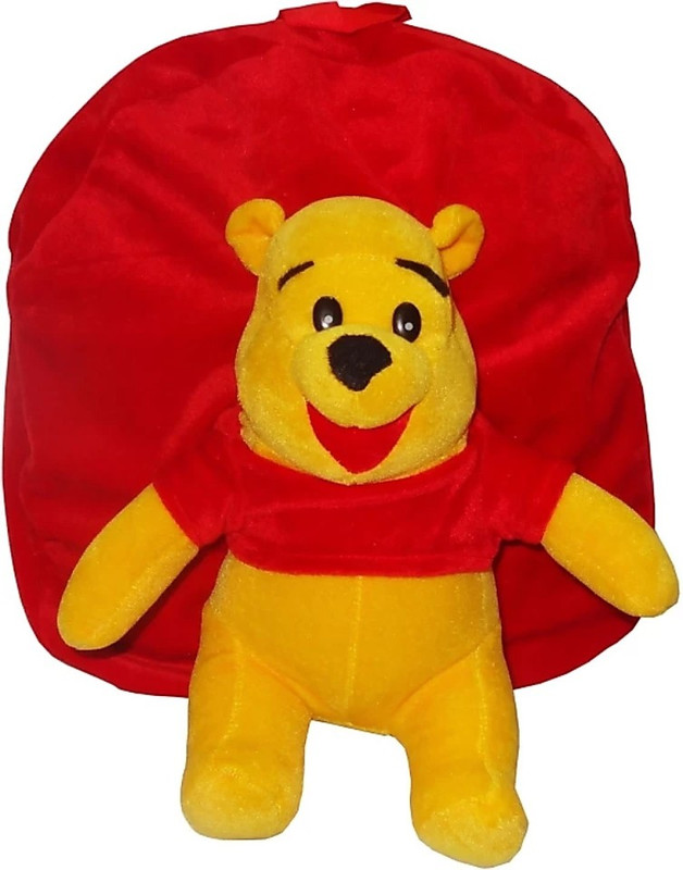 jassi toys Plush Backpack Cartoon, Children's Gifts Boy /Girl/Baby Kid's School Bag  - 20 cm(Red)
