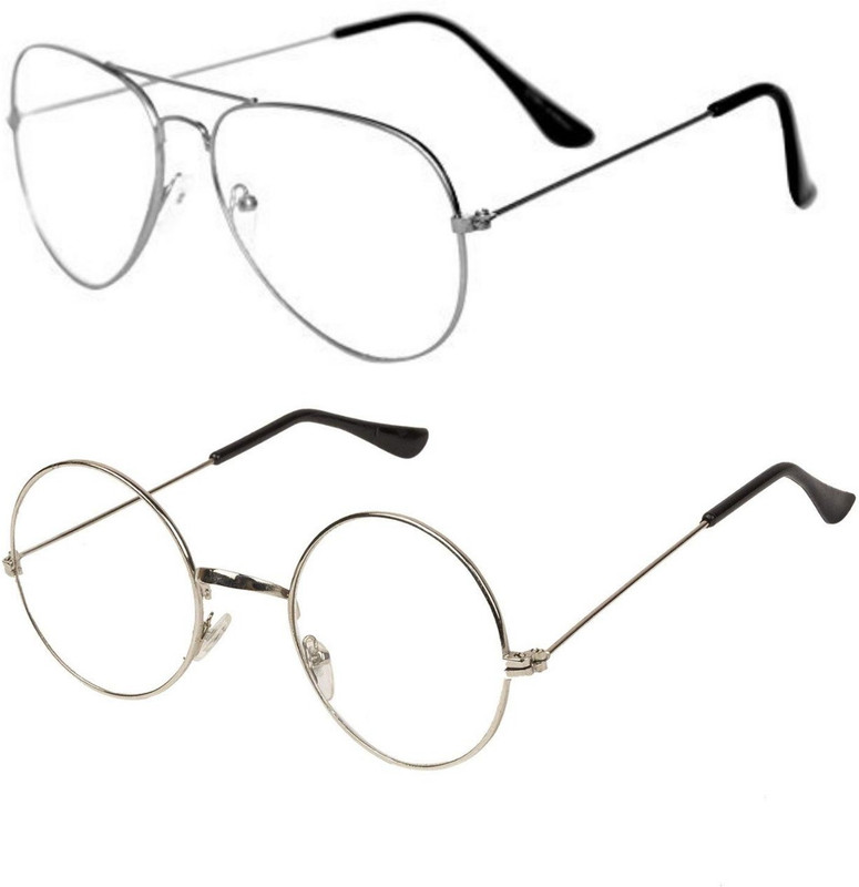 kingsunglasses Round, Aviator Sunglasses(Clear)