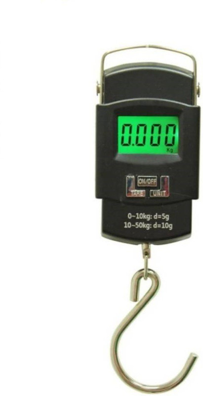 Zeom  A-08 Weighing Scale Digital Heavy Duty Portable, Hook Type with Temp, 50Kg Weighing Scale (Black) Weighing Scale(Black)