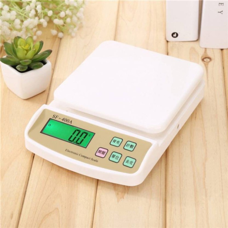 Mezire New Digital Electronic SF 400A 1 GRM TO 10Kg Kitchen Weighing ScaleÃƒÂƒÃ‚Â‚ÃƒÂ‚Ã‚Â ÃƒÂƒÃ‚Â‚ÃƒÂ‚Ã‚Â (White) Weighing Scale(White)