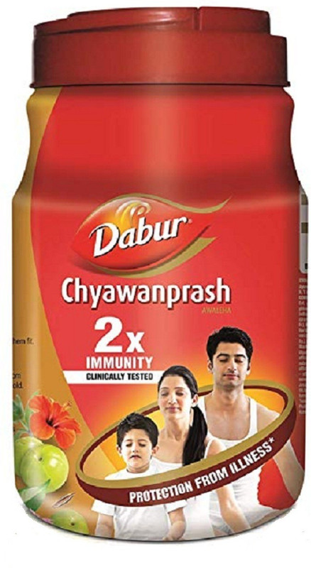 Dabur Double Immunity Chyawanprash set of 2 each 1 kg(1 kg) Dabur Double Immunity Chyawanprash set of 2 each 1 kg(1 kg)