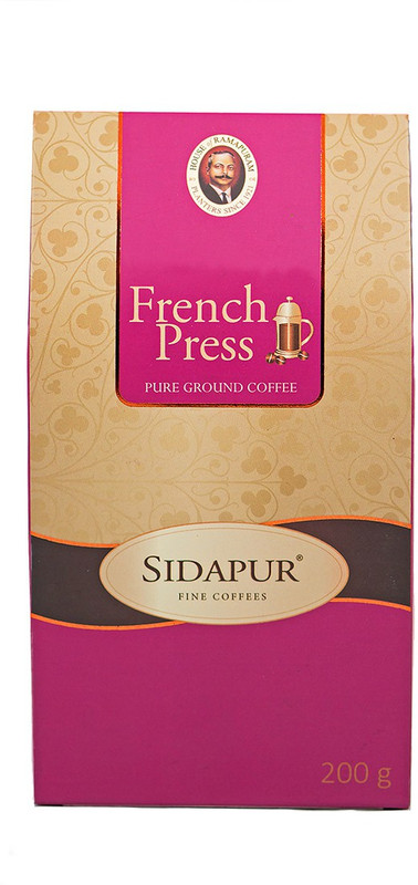 sidapur French Press Coffee. Premium Roast & Ground Coffee for French Press. Medium-Dark Roast. Roast & Ground Coffee(200 g)