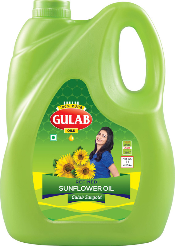 gulab oils Refined Sunflower Oil Jar(5 L)