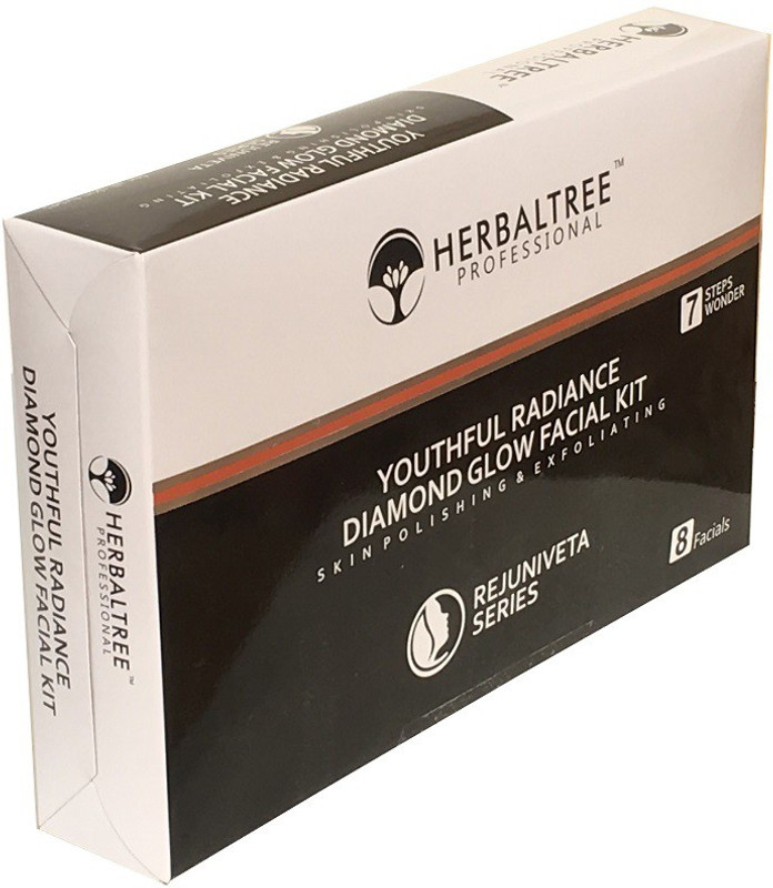 herbaltree HT YOUTHFUL RADIANCE DIAMOND GLOW PROFESSIONAL FACIAL KIT SKIN POLISHING & EXFOLIATING 380 g(Set of 7)