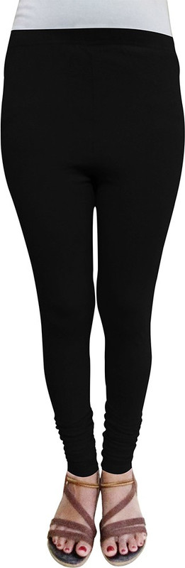 kolors4u Churidar  Legging(Black, Solid)