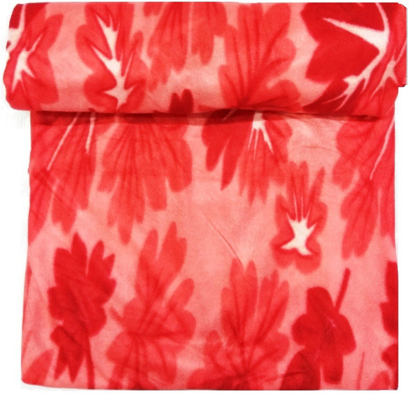 dua fashion hub Red Double Quilt/Razai Cover Wool Batting(80 inch x 90 inch)