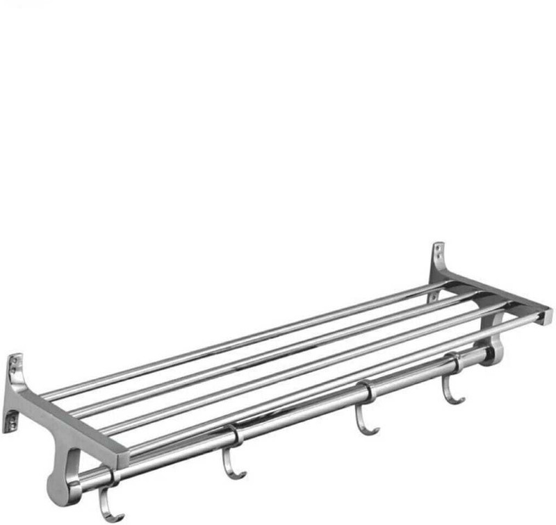 deeplax towel rack 18 inches (1.5feet) silver Towel Holder(Aluminium, Steel)