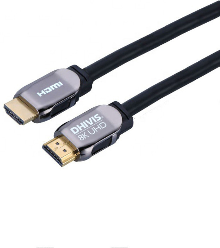 dhivis  TV-out Cable 2 Meter - Ultra HDMI 2.1– Speed 48Gbps- 4K (4096 x 2160) 120hz - HDCP 2.2, HDR 10 and Dolby Vision, 4:4:4, HDMI 2.1 Cable for 4K UHD TV, Blue-ray Player, PC, Xbox, PS4 Pro, Projector(Black, For TV, 15)