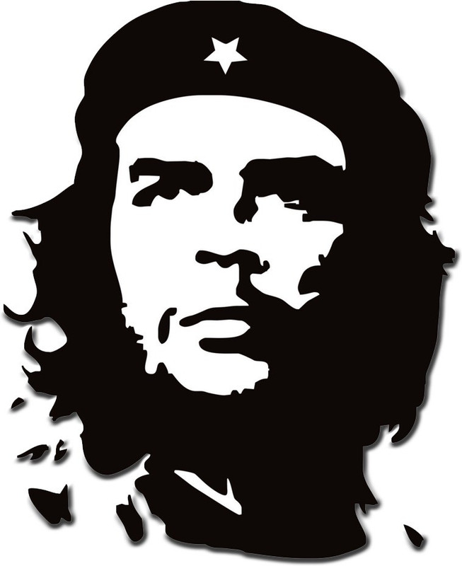 innoverainc Che Guevara 3D Emblem Acrylic Sticker (1.5" by 1.5") Motorcycle Design Sticker(Pack of 1)