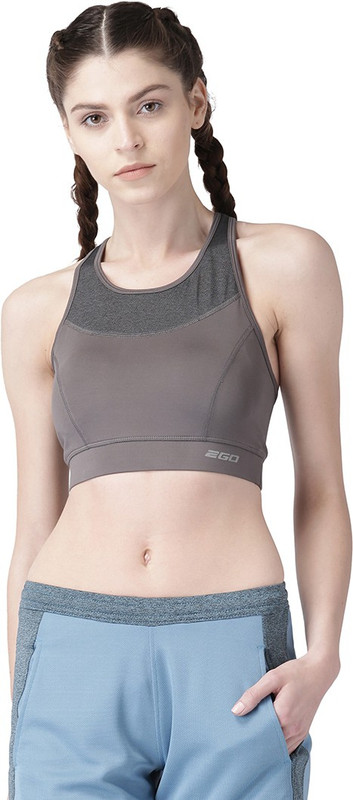 2GO Women Sports Non Padded Bra(Grey)