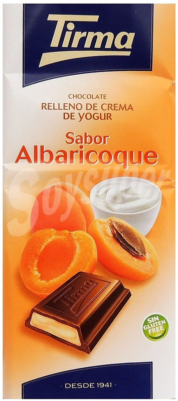 tirma Milk Chocolate Filled With Apricot Flavored Yogurt Cream Bars(95 g)