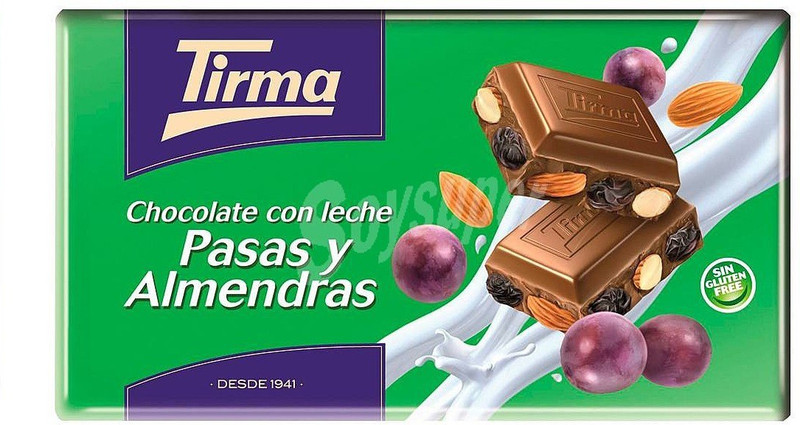 tirma Milk Chocolate With Raisins And Almonds Bars(150 g)