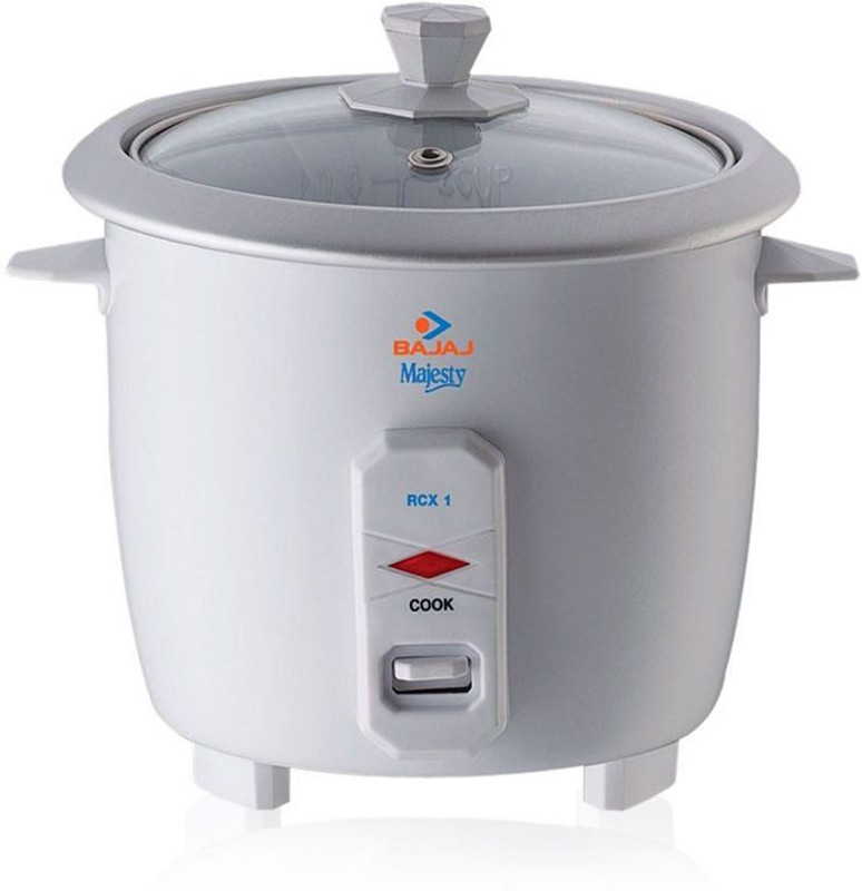 Bajaj RCX1 Electic Multifunction Electric Pressure Cooker, Rice Cooker(0.4 L, White)