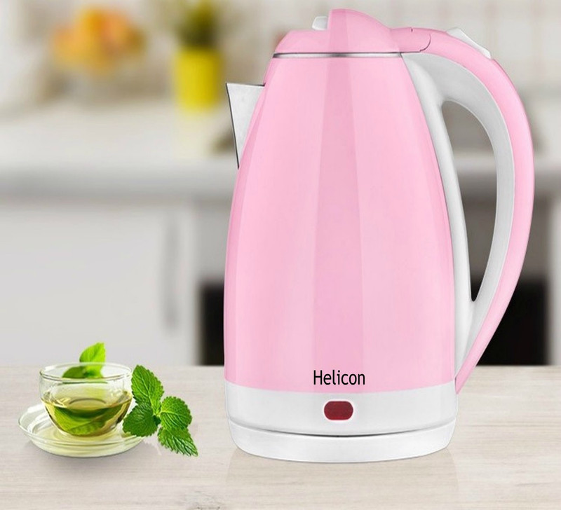 HELICON Strong Double Body (PREMIUM) - Electric Kettle(2 L, Pink)