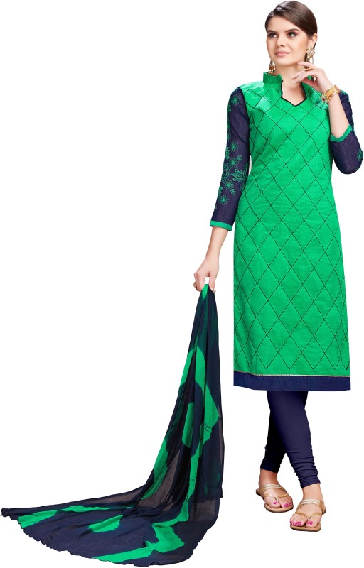 Rajnandini Poly Silk Embroidered Salwar Suit Material(Unstitched)